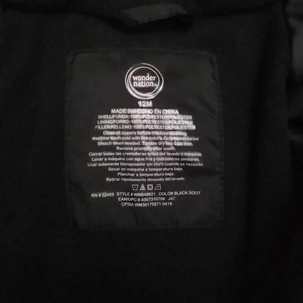 Wonder Nation 12m Puffer Jacket